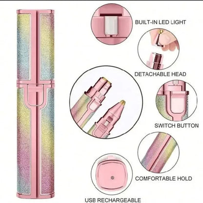 2 IN 1 LED Eyebrow & Face Trimmer for Women