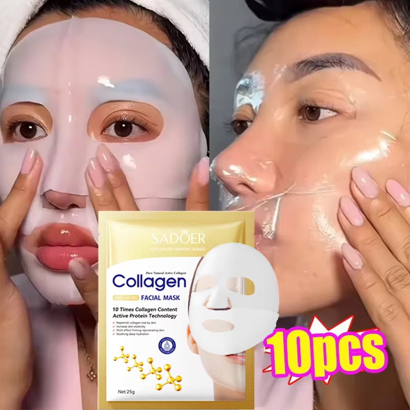 10 Pcs Hydrating Face Sheet Masks