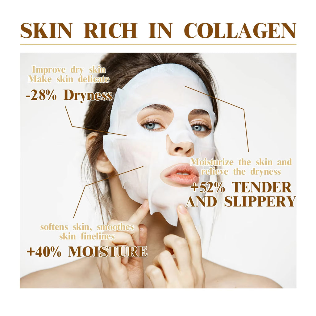10 Pcs Hydrating Face Sheet Masks