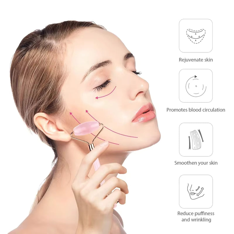 Rose Quartz Facial Roller