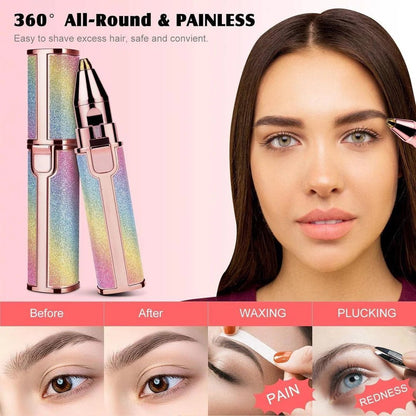 2 IN 1 LED Eyebrow & Face Trimmer for Women