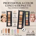6 Color Concealer Contour Palette