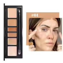 6 Color Concealer Contour Palette