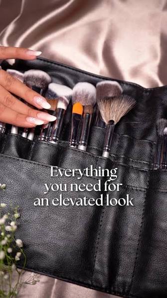 24 Pcs Professional Makeup Brush Set with Bag