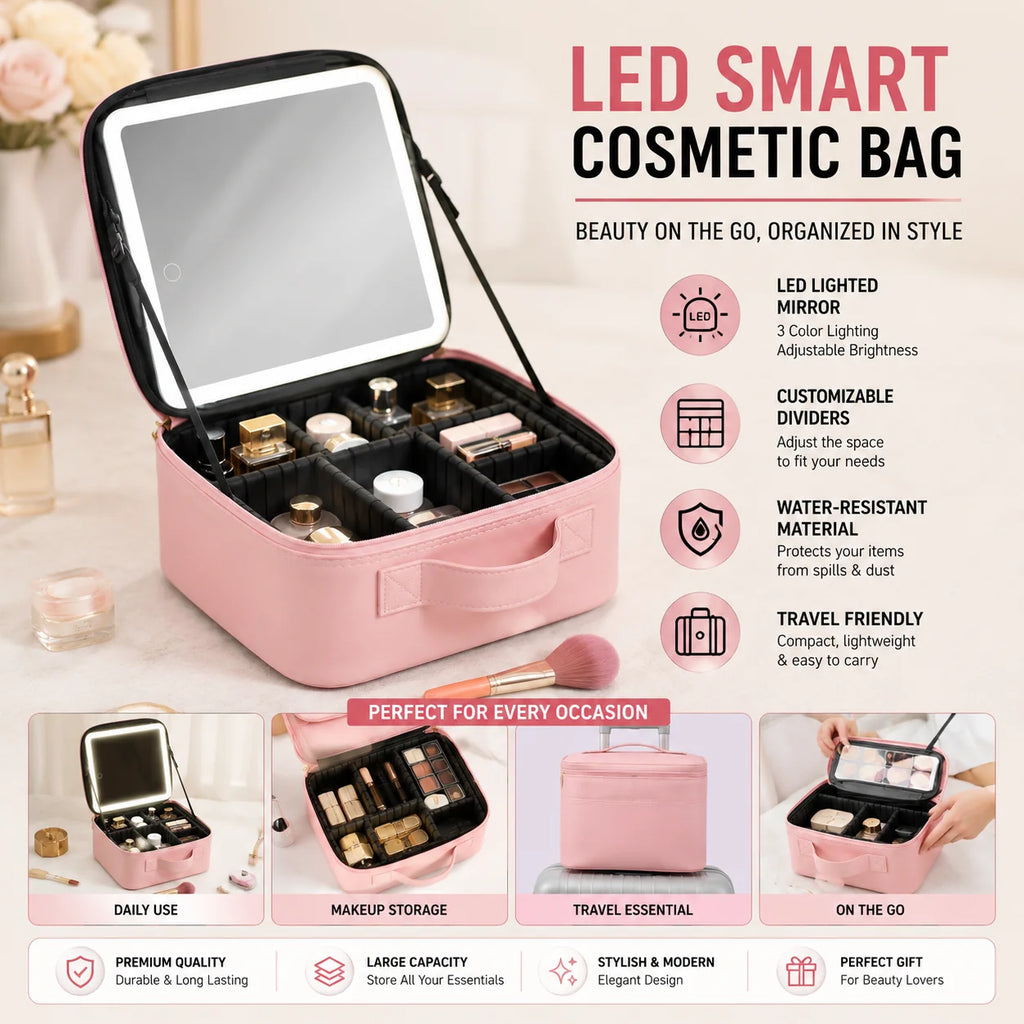 LED Makeup Mirror with 3 Lights